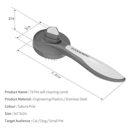 PAKEWAY T9 Grey Pet Slicker Brush